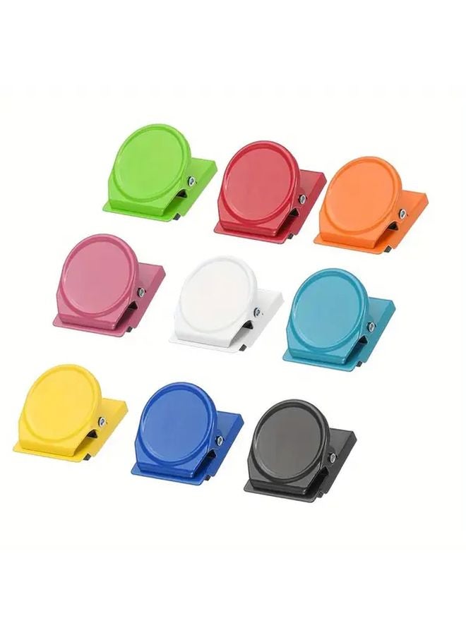 Color Mixing 3 Pcs Magnetic Clips Set Durable PC Material Organizer For Papers Photos Notes - Image 1